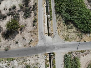 camino desde el aire