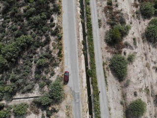 camino desde el aire