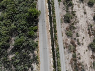 camino desde el aire