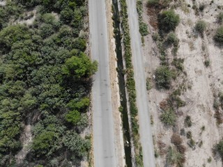 camino desde el aire