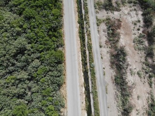 camino desde el aire