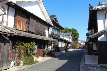 Obraz premium 西予市宇和町卯之町の町並み（愛媛県）