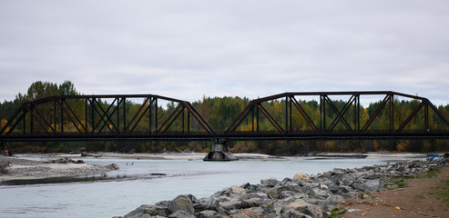 Double Bridge over a River 