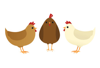 Three French hens