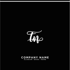 TN Initial handwriting logo concept