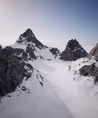 Fototapeta na wymiar beautiful mountain landscape in winter