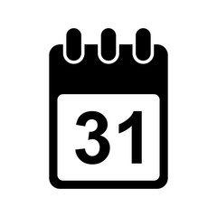 calendar 31 date icon vector