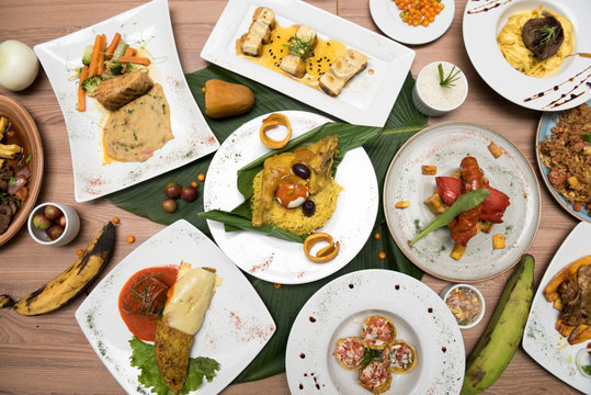 Food of the Peruvian jungle, Juane with rice and chicken wrapped in banana leaves