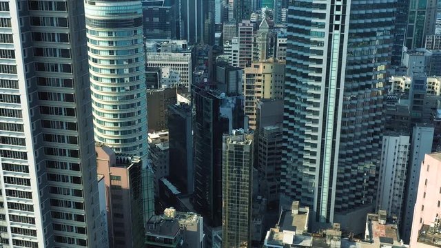 4K footage of Kowloon City at aerial view
