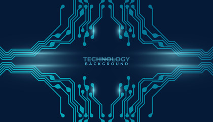 Abstract futuristic digital technology background. Circuit board design background. Vector illustration eps 10.  W