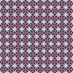 Indonesian batik seamless pattern with various motif javanese traditional culture, batik kawung in white dark purple, can applied to whole cloth