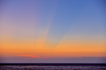 The sunset in Hsinchu, Taiwan, the seaside style.
