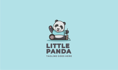 little panda logo design © wonderkidstudio