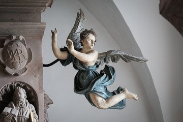 Wooden Angel in Chapel