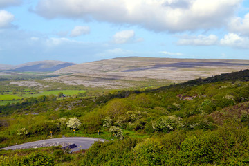 Fototapeta na wymiar The Burren, a region of County Clare in the southwest of Ireland.