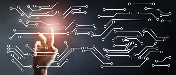 Global network connection concept, abstract concept