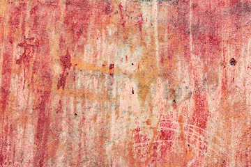 Texture of a concrete wall with cracks and scratches which can be used as a background