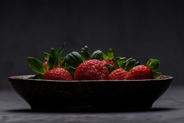 strawberries in a bowl
