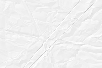 crumpled white paper background close up