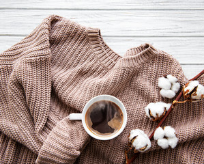 Autumn home cozy composition