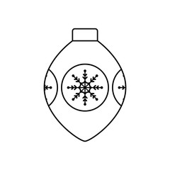 christmas balls on white background