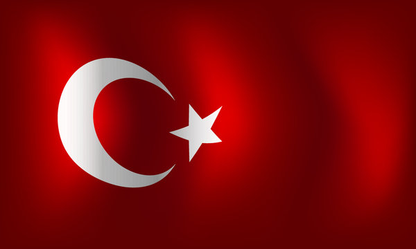 Flag of Turkey - vector illustration