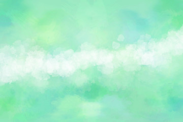 グリーンとブルーのソフトな抽象的背景