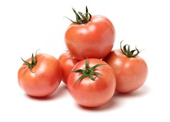 fresh tomato isolated on white background