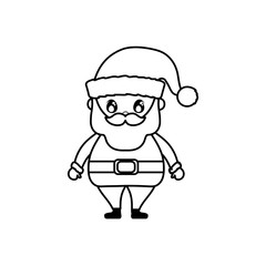 santa claus on white background