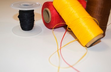 Threads color perspective view background