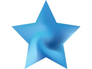 Obraz premium Smooth background in the form of pentagram.