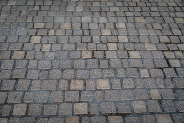 Cobblestone pavement texture