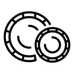 Plastic plates icon. Outline plastic plates vector icon for web design isolated on white background