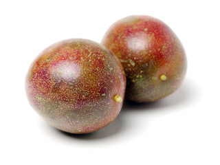 Fototapeta premium Passion fruit on white background