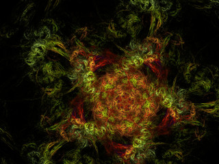 Naklejka premium Imaginatory fractal background Image