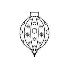 christmas balls on white background