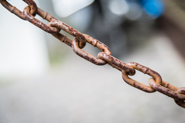 Rusty chain surfaces texture