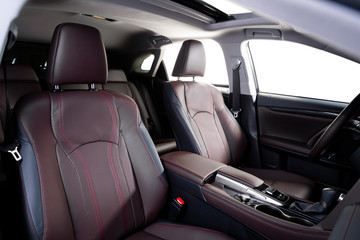 Interior of prestige modern car