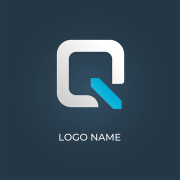 Letter "Q" logo isolated. Alphabet vector