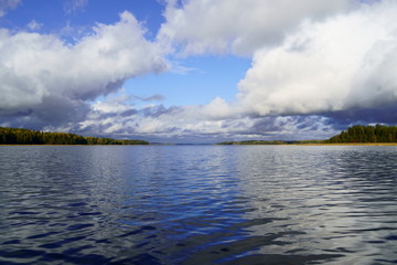 Beautiful cloudscape over the sea. Finland, Tammisaari. Can be used as background, walpapers, postcards and many more ...