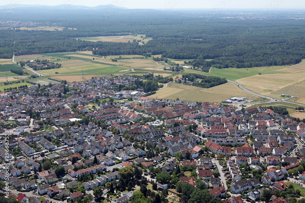 Wall mural Luftbild: Dreieich-Offenthal