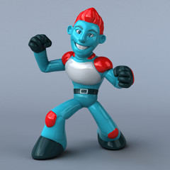 Red robot - 3D Illustration