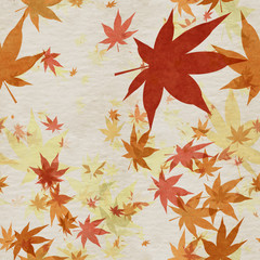 Fototapeta premium Autumn leaves seamless background