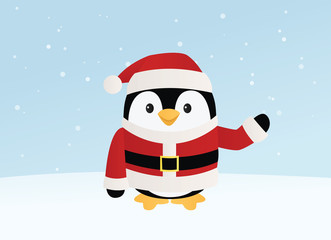 Santa penguin