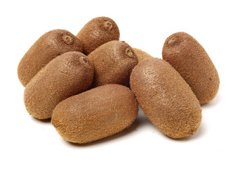 fresh long kiwi isolated on white background