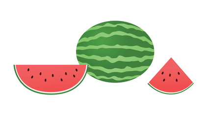 Watermelon on white background