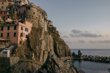 Fototapeta na wymiar Manarola, the famous city of Cinque Terre National Park, Italy