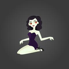 Zombie pinup girl