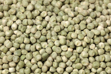 Dried green peas background