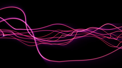 Lines Background. Abstract line. Striped pattern, Curve neon element. Dynamic backdrop. Presentation cover.Pink color